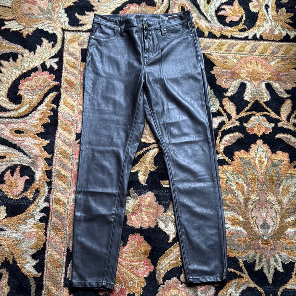 Black Faux Leather Pants